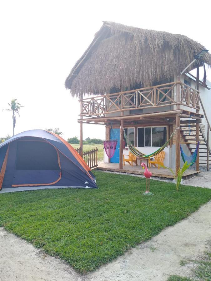 Camping Y Cabanas Chelem Bagian luar foto